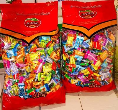 آب نبات پاستیلی میکس میوه 3 کیلو (4بسته 3 کیلو ) آیلایدا