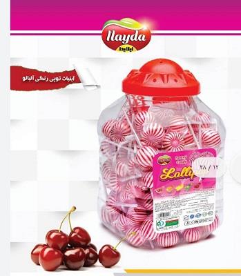 آب نبات توپی رنگی (4 بسته 100 عددی )18 گرم آیلایدا